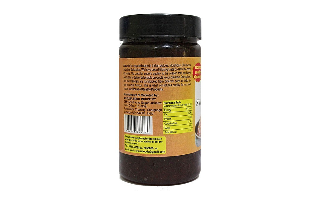 Aroura Achar Sweet Mango Lacha    Plastic Jar  250 grams